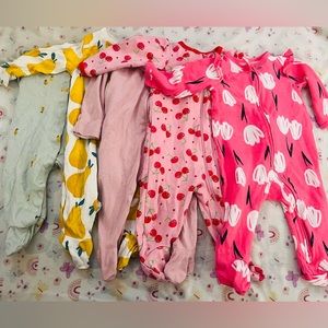 3-6 month footie pajama bundle